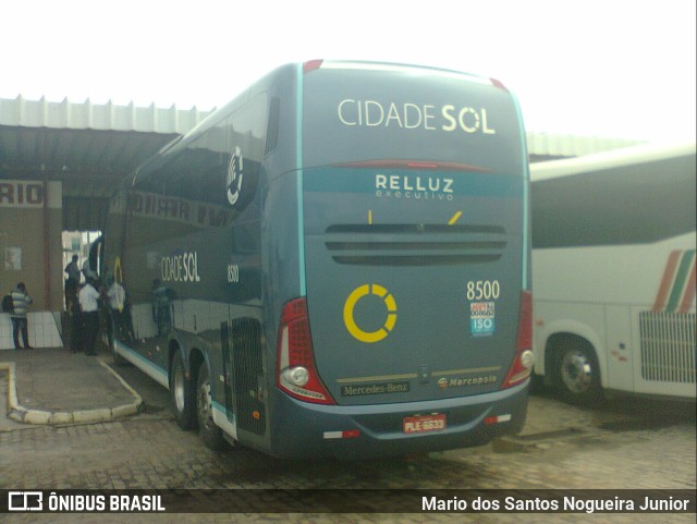 Viação Cidade Sol 8500 na cidade de Ipirá, Bahia, Brasil, por Mario dos Santos Nogueira Junior. Número da foto: #10176317.