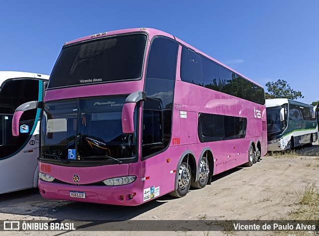 TRAS - Transportes Rodoviários Atlântico Sul 0708 na cidade de Aparecida, São Paulo, Brasil, por Vicente de Paulo Alves. ID da foto: 10179459.