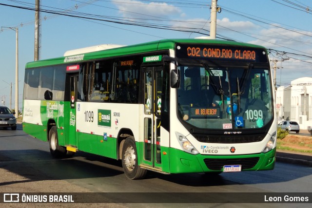 Viação Paraense Cuiabá Transportes 1099 na cidade de Cuiabá, Mato Grosso, Brasil, por Leon Gomes. ID da foto: 10177959.