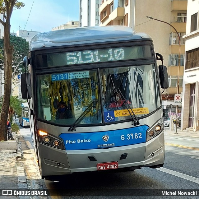 Viação Paratodos > São Jorge > Metropolitana São Paulo > Mobibrasil 6 3182 na cidade de São Paulo, São Paulo, Brasil, por Michel Nowacki. Número da foto: #10180272.