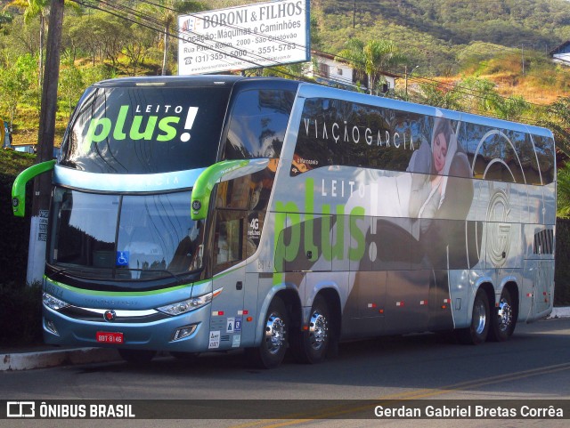 Viação Garcia 8814 na cidade de Ouro Preto, Minas Gerais, Brasil, por Gerdan Gabriel Bretas Corrêa. Número da foto: #10178493.