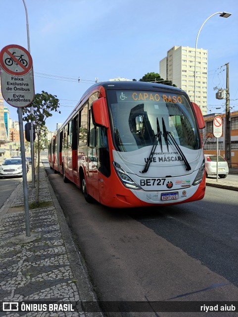 Transporte Coletivo Glória BE727 na cidade de Curitiba, Paraná, Brasil, por riyad aiub. ID da foto: 10180783.