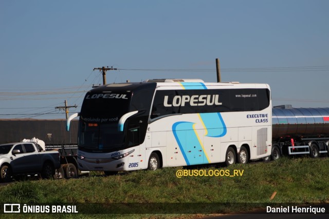 LopeSul Transportes - Lopes e Oliveira Transportes e Turismo - Lopes Sul 2085 na cidade de Rio Verde, Goiás, Brasil, por Daniel Henrique. Número da foto: #10179619.
