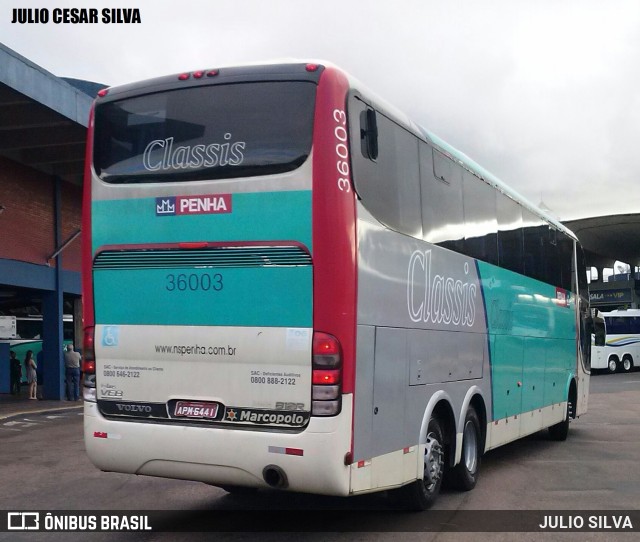 Empresa de Ônibus Nossa Senhora da Penha 36003 na cidade de Porto Alegre, Rio Grande do Sul, Brasil, por JULIO SILVA. ID da foto: 10183661.