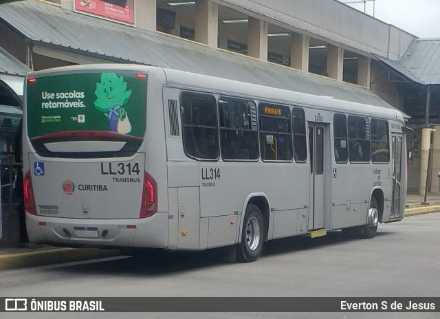 Araucária Transportes Coletivos LL314 na cidade de Pinhais, Paraná, Brasil, por Everton S de Jesus. ID da foto: 10183669.