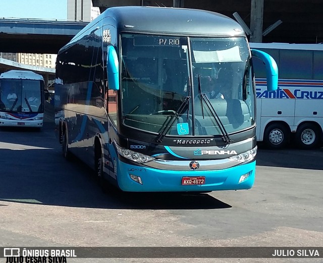 Empresa de Ônibus Nossa Senhora da Penha 53001 na cidade de Porto Alegre, Rio Grande do Sul, Brasil, por JULIO SILVA. ID da foto: 10183294.