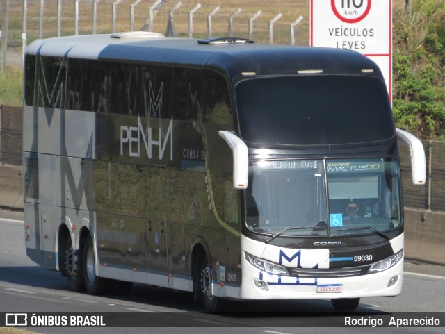 Empresa de Ônibus Nossa Senhora da Penha 59030 na cidade de Aparecida, São Paulo, Brasil, por Rodrigo  Aparecido. ID da foto: 10181951.