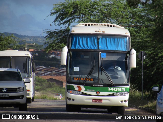 Empresa Gontijo de Transportes 14895 na cidade de Caruaru, Pernambuco, Brasil, por Lenilson da Silva Pessoa. ID da foto: 10181817.