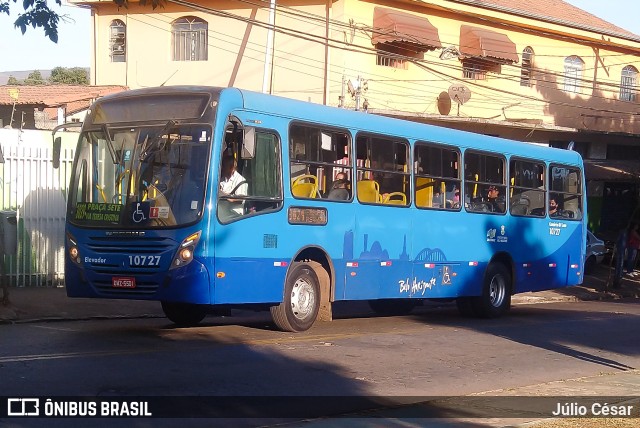 SM Transportes 10727 na cidade de Belo Horizonte, Minas Gerais, Brasil, por Júlio César. ID da foto: 10182958.