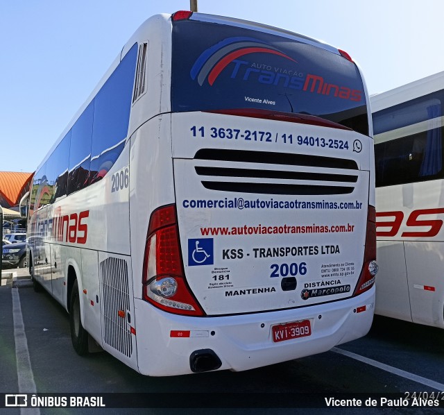 Auto Viação TransMinas 2006 na cidade de Aparecida, São Paulo, Brasil, por Vicente de Paulo Alves. Número da foto: #10182896.