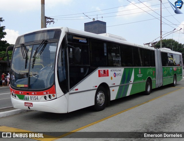 Next Mobilidade - ABC Sistema de Transporte 8154 na cidade de São Paulo, São Paulo, Brasil, por Emerson Dorneles. ID da foto: 10183145.