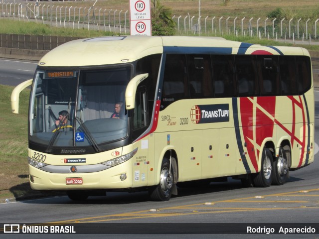 TransTupi Turismo e Fretamento 3200 na cidade de Aparecida, São Paulo, Brasil, por Rodrigo  Aparecido. ID da foto: 10181933.