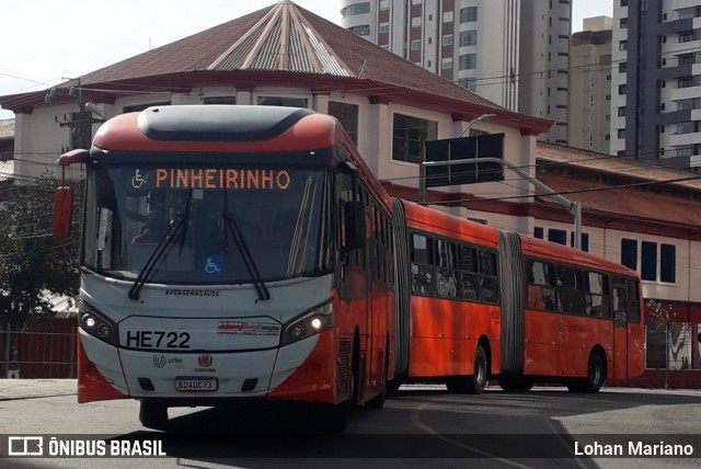 Auto Viação Redentor HE722 na cidade de Curitiba, Paraná, Brasil, por Lohan Mariano. Número da foto: #10181381.