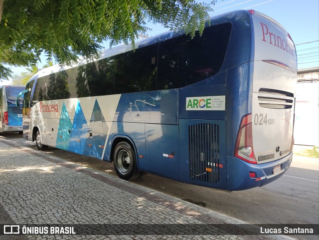 Viação Princesa dos Inhamuns 305 na cidade de Canindé, Ceará, Brasil, por Lucas Santana . ID da foto: 10182584.