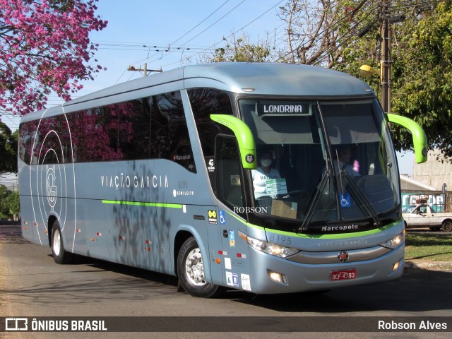 Viação Garcia 8195 na cidade de Paranavaí, Paraná, Brasil, por Robson Alves. Número da foto: #10182965.
