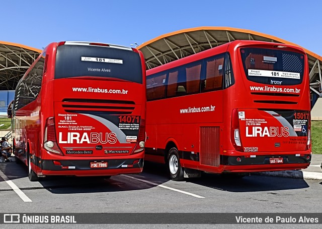 Lirabus 14071 na cidade de Aparecida, São Paulo, Brasil, por Vicente de Paulo Alves. Número da foto: #10182664.