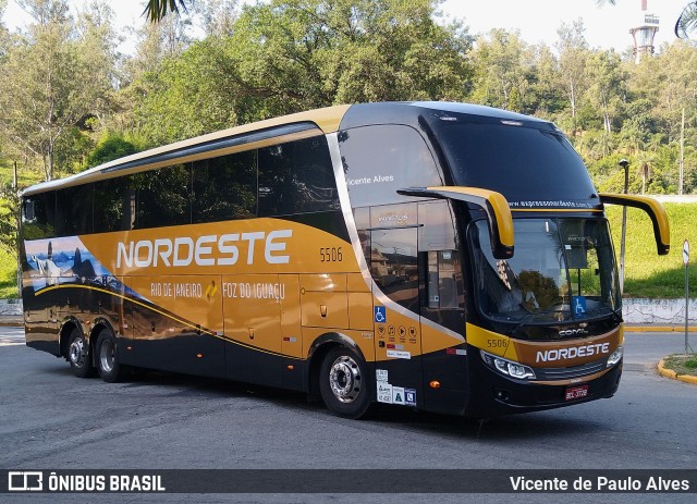 Expresso Nordeste 5506 na cidade de Aparecida, São Paulo, Brasil, por Vicente de Paulo Alves. ID da foto: 10184448.