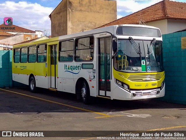 Viação Itaqueri 1501 na cidade de Piracicaba, São Paulo, Brasil, por Henrique Alves de Paula Silva. ID da foto: 10184263.