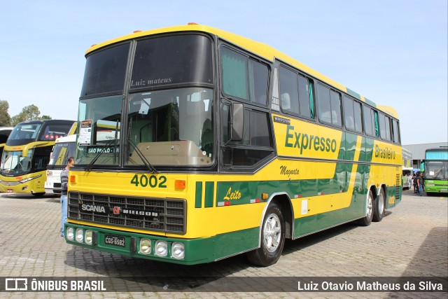 Expresso Brasileiro 4002 na cidade de Curitiba, Paraná, Brasil, por Luiz Otavio Matheus da Silva. Número da foto: #10185729.