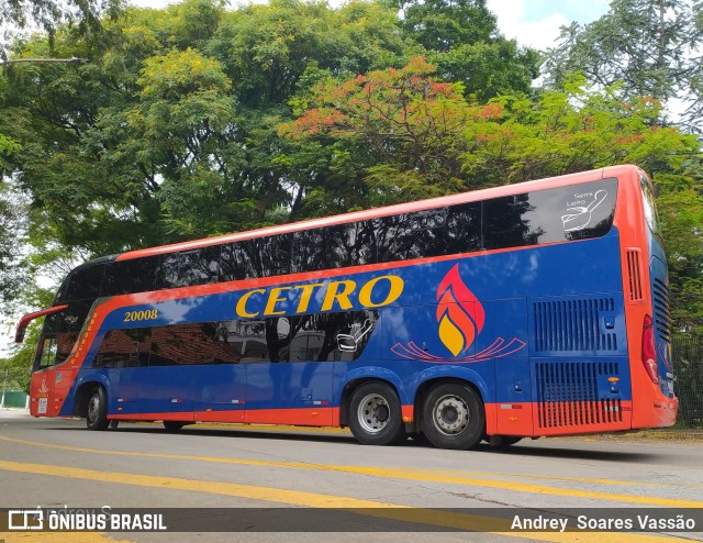Viação Cetro 20008 na cidade de São Paulo, São Paulo, Brasil, por Andrey  Soares Vassão. Número da foto: #10184981.