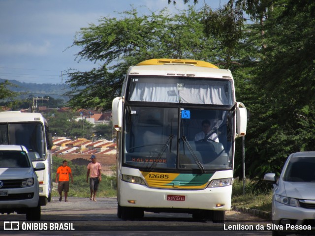 Empresa Gontijo de Transportes 12685 na cidade de Caruaru, Pernambuco, Brasil, por Lenilson da Silva Pessoa. ID da foto: 10184622.