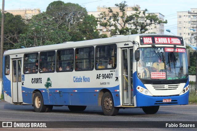 Viação Forte AF-90407 na cidade de Belém, Pará, Brasil, por Fabio Soares. Número da foto: #10184837.