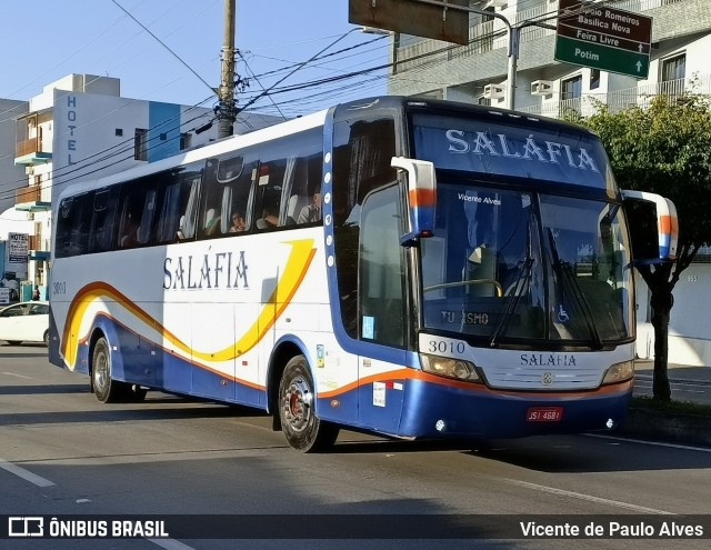 Saláfia Transportes 3010 na cidade de Aparecida, São Paulo, Brasil, por Vicente de Paulo Alves. ID da foto: 10184112.