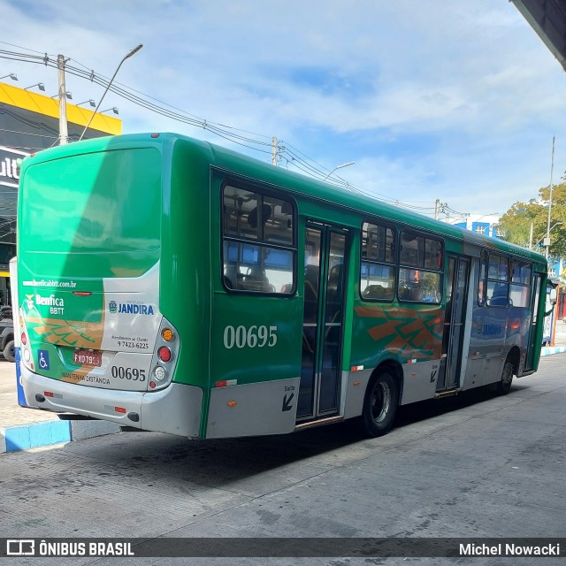 BBTT - Benfica Barueri Transporte e Turismo 00695 na cidade de Jandira, São Paulo, Brasil, por Michel Nowacki. Número da foto: #10190135.