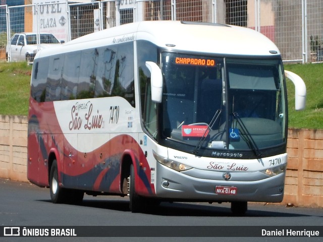 Expresso São Luiz 7470 na cidade de Rio Verde, Goiás, Brasil, por Daniel Henrique. Número da foto: #10188737.
