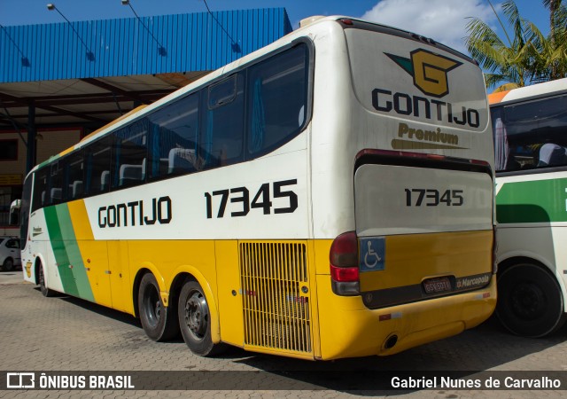 Empresa Gontijo de Transportes 17345 na cidade de Paraíba do Sul, Rio de Janeiro, Brasil, por Gabriel Nunes de Carvalho. ID da foto: 10187004.