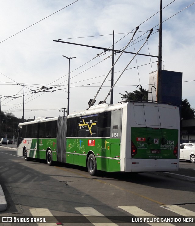 Next Mobilidade - ABC Sistema de Transporte 8154 na cidade de São Paulo, São Paulo, Brasil, por LUIS FELIPE CANDIDO NERI. Número da foto: #10189872.