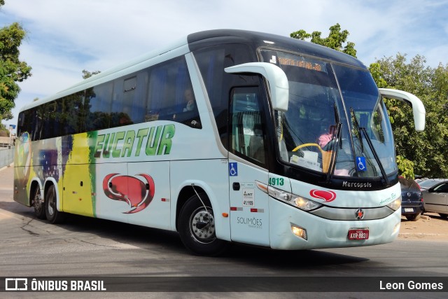 Eucatur - Empresa União Cascavel de Transportes e Turismo 4913 na cidade de Cuiabá, Mato Grosso, Brasil, por Leon Gomes. ID da foto: 10186816.