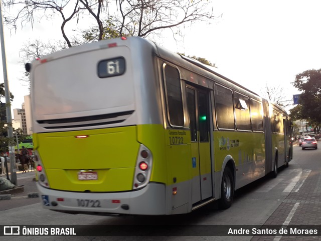 Milênio Transportes 10722 na cidade de Belo Horizonte, Minas Gerais, Brasil, por Andre Santos de Moraes. Número da foto: #10189399.