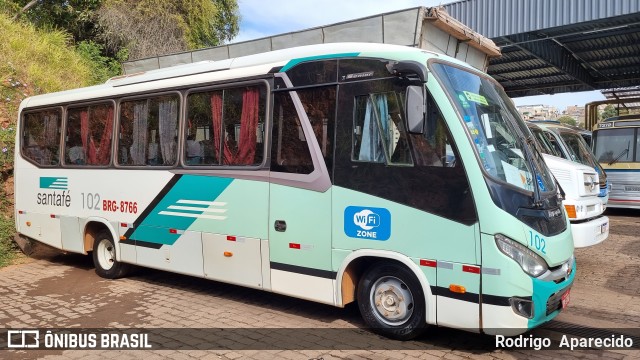 Santa Fé Transportes 102 na cidade de Conselheiro Lafaiete, Minas Gerais, Brasil, por Rodrigo  Aparecido. Número da foto: #10188971.