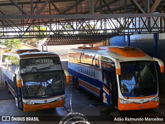 Viação Sertaneja 1100 na cidade de Unaí, Minas Gerais, Brasil, por Adão Raimundo Marcelino. ID da foto: 10190275.