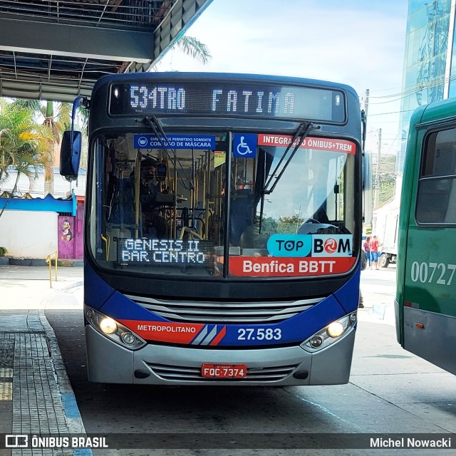 BBTT - Benfica Barueri Transporte e Turismo 27.583 na cidade de Jandira, São Paulo, Brasil, por Michel Nowacki. ID da foto: 10190126.