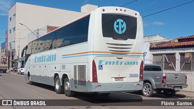 Emtram 3680 na cidade de Barra da Estiva, Bahia, Brasil, por Flávio  Santos. Número da foto: #10190245.