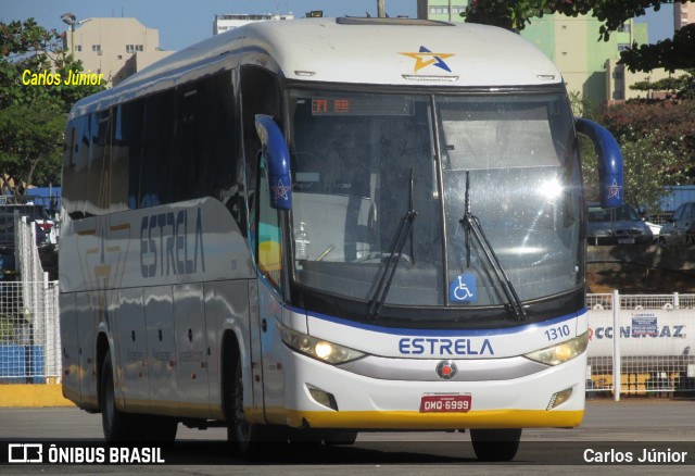 Viação Estrela 1310 na cidade de Goiânia, Goiás, Brasil, por Carlos Júnior. ID da foto: 10189283.