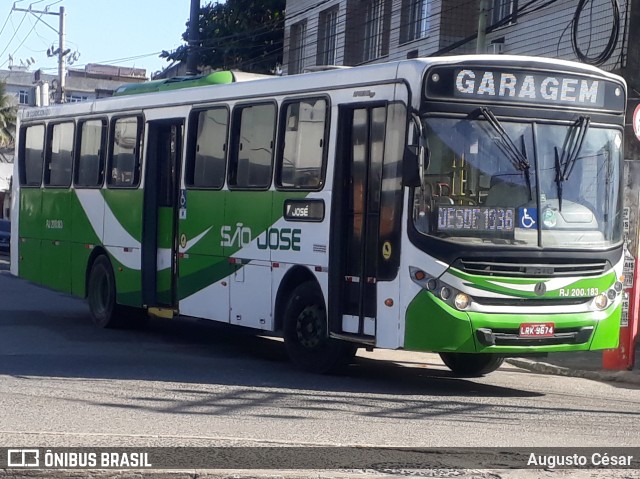 Viação São José RJ 200.183 na cidade de Nova Iguaçu, Rio de Janeiro, Brasil, por Augusto César. Número da foto: #10190991.