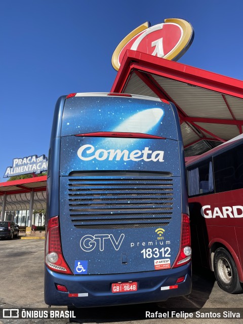 Viação Cometa 18312 na cidade de Ribeirão Vermelho, Minas Gerais, Brasil, por Rafael Felipe Santos Silva. Número da foto: #10191711.