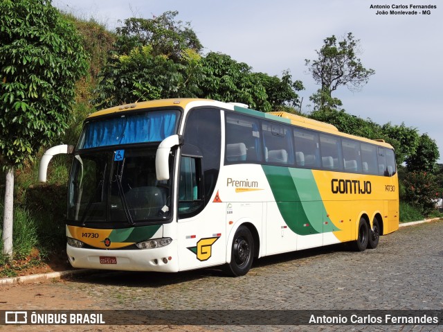 Empresa Gontijo de Transportes 14730 na cidade de João Monlevade, Minas Gerais, Brasil, por Antonio Carlos Fernandes. ID da foto: 10192727.