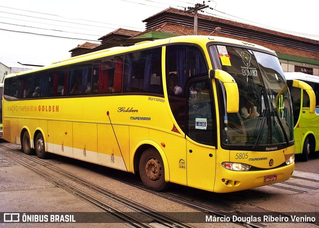 Viação Itapemirim 5805 na cidade de Rio de Janeiro, Rio de Janeiro, Brasil, por Márcio Douglas Ribeiro Venino. ID da foto: 10193636.