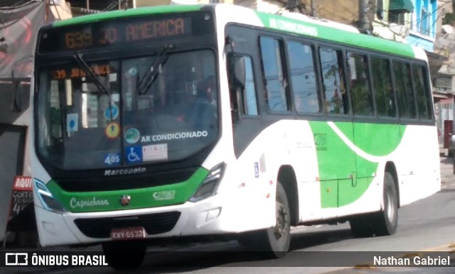 Caprichosa Auto Ônibus C27067 na cidade de Rio de Janeiro, Rio de Janeiro, Brasil, por Nathan Gabriel. ID da foto: 10191148.