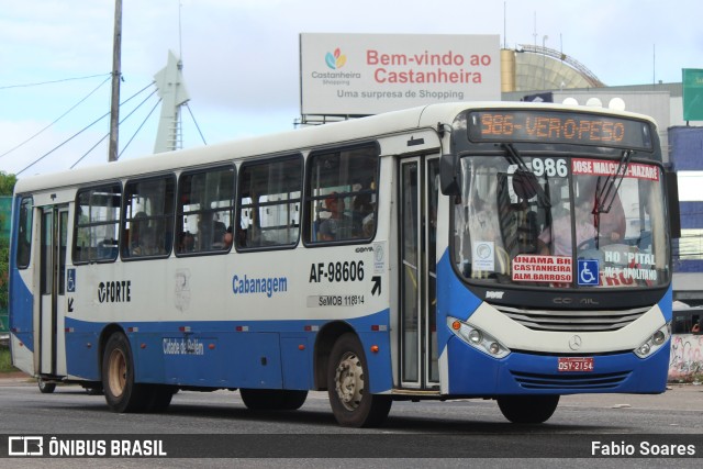 Viação Forte AF-98606 na cidade de Belém, Pará, Brasil, por Fabio Soares. ID da foto: 10190970.