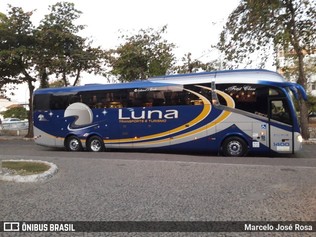 Luna Transporte e Turismo 1400 na cidade de São João del Rei, Minas Gerais, Brasil, por Marcelo José Rosa. Número da foto: #10192272.