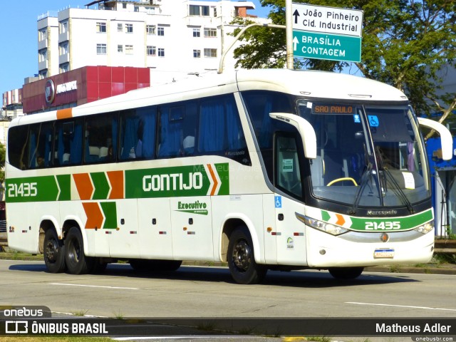 Empresa Gontijo de Transportes 21435 na cidade de Belo Horizonte, Minas Gerais, Brasil, por Matheus Adler. ID da foto: 10193119.