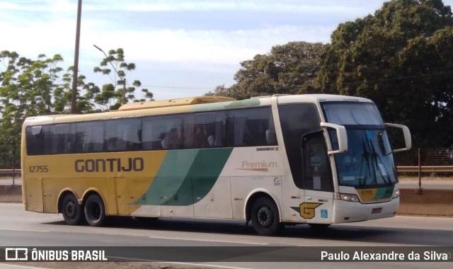 Empresa Gontijo de Transportes 12755 na cidade de Betim, Minas Gerais, Brasil, por Paulo Alexandre da Silva. ID da foto: 10193436.