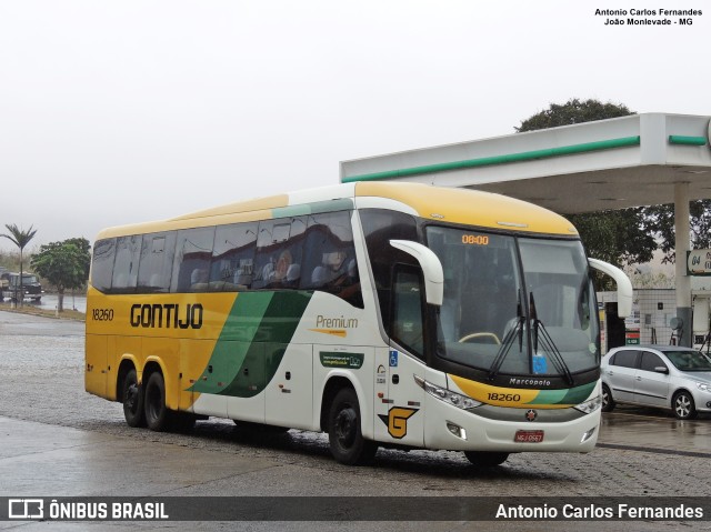 Empresa Gontijo de Transportes 18260 na cidade de João Monlevade, Minas Gerais, Brasil, por Antonio Carlos Fernandes. ID da foto: 10192779.