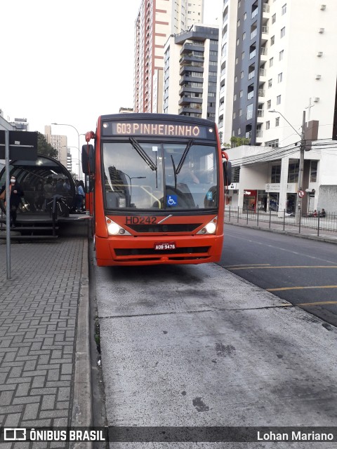 Auto Viação Redentor HD242 na cidade de Curitiba, Paraná, Brasil, por Lohan Mariano. Número da foto: #10190910.