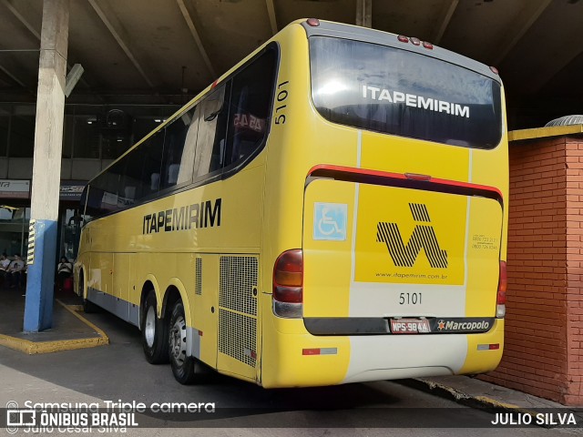 Viação Itapemirim 5101 na cidade de Porto Alegre, Rio Grande do Sul, Brasil, por JULIO SILVA. ID da foto: 10196047.